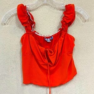 Urban Outfitters womans orange crop top size M